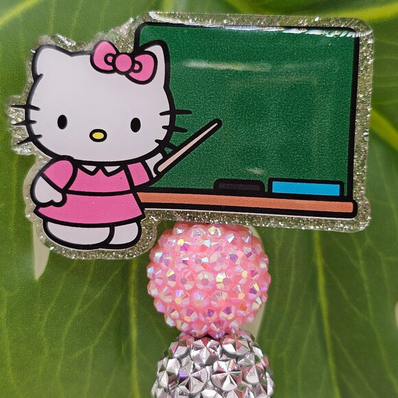 Teacher Kitty Badge Holder - Picture 1 of 1